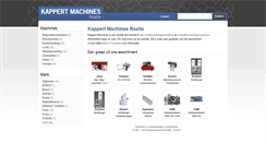 Desktop Screenshot of kappertmachines.nl
