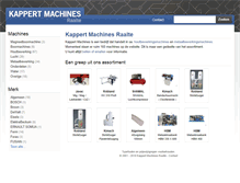 Tablet Screenshot of kappertmachines.nl